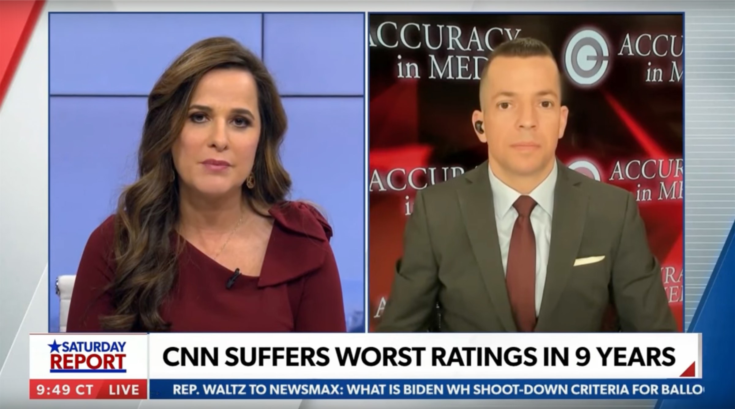 CNN is in trouble! AIM's Adam Guillette discusses on Newsmax Accuracy